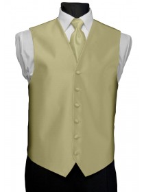 'After Six' Aries Full Back Vest - Gold